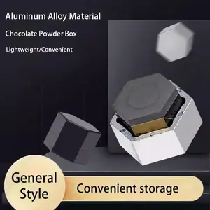 Hexagonal Design Magnetic Aluminum Chalk Box, Pool Cue Accessories, Gift for Billiard Enthusiasts, Fits Chinese Eight/billiard Nine/snooker
