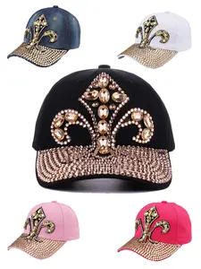 Rhinestone Decor Baseball Cap, Casual Outdoor Sports Hat for Women, Fashion Accessories for Party, Daily Clothing Decor, Trendy All-match & Exquisite Hat for Birthday Gift