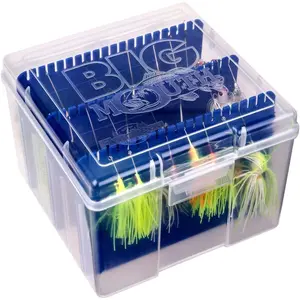 00330 Medium Spinnerbait Box, Fishing Bait and Lure Organizer, Clear