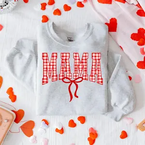 Valentines Mom Sweatshirt, Mama Heart Crewneck, Mom Love Sweater, Cute Women's Cupid Pullover, Trendy Mama Shirt, V-Day Sweatshirt