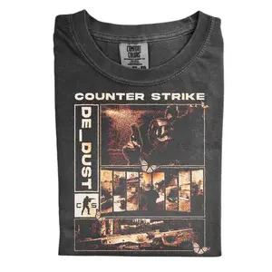 The Counter Strike De_Dust Comfort Color Shirt, Retro Gaming Shirt, Gift for Men, Gift for Women, Crew Neck T-shirt, Trending T-shirt
