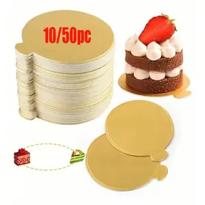 10/50pcs Disposable Mini Cake Stand Holders, Ideal for Weddings Birthdays Cupcakes Mousse Displays, Bulk Pack for Bakers & Events