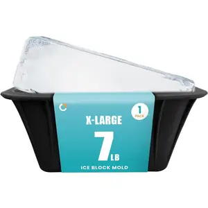 7lb Large Ice Block Mold for Ice Bath,  Ice Bricks, Cold Plunge Chiller, Water Chiller for Ice Bath,  Ice Mold