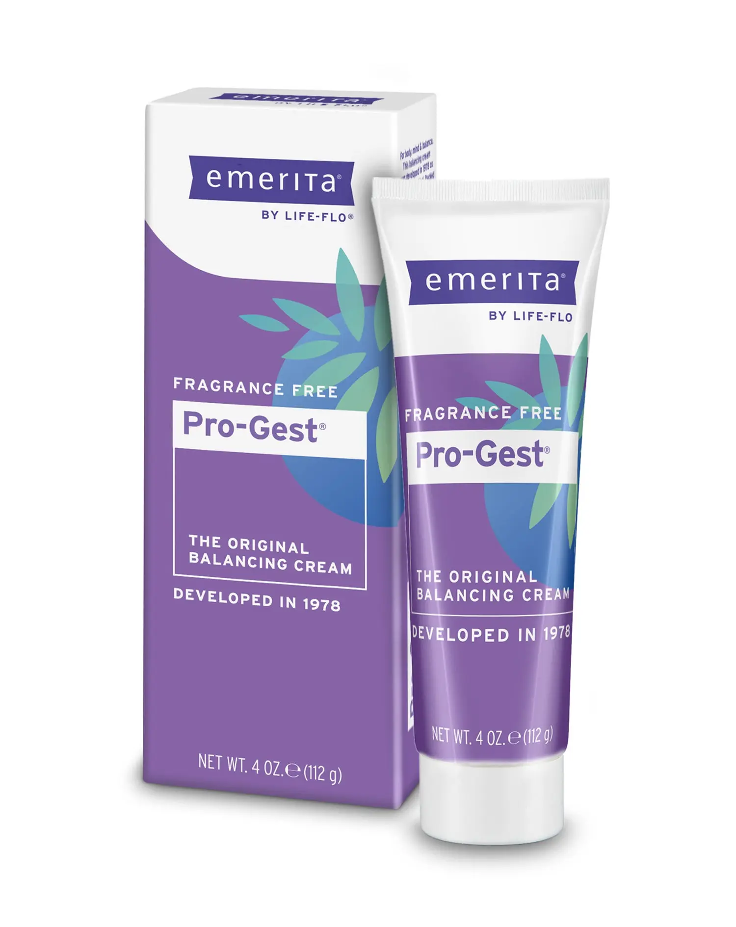 Life-flo Pro-Gest Balancing Cream — Topical Cream for Daily Wellness — 4 fl oz Pump Bottle