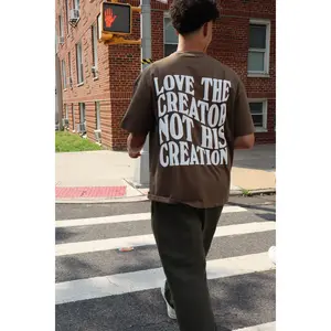 Faith First Tee - Brown