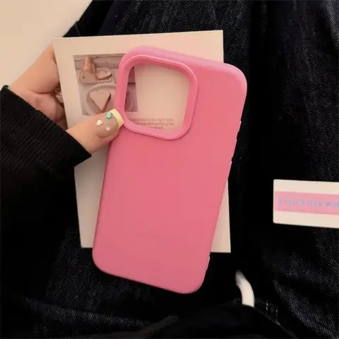 Solid Color Simple Phone Case, Anti-drop Cellphone Protective Case, Shockproof Mobile Phone Cover, Protective Covers for iPhone 11 12 13 14 15 Pro Max, Casing, Smartphone, Protection