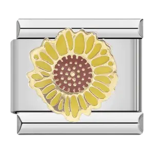 Sunflower (Original Italian Charm Bracelet)