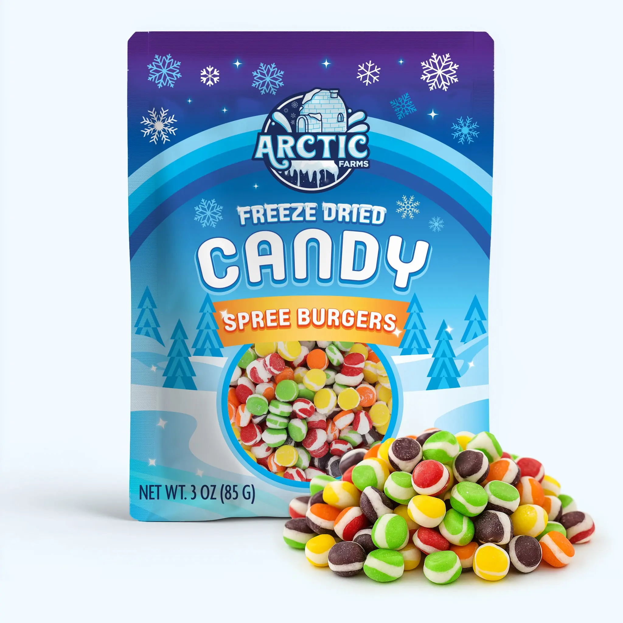 Freeze Dried Spree Burgers Candy Freeze Dried Spree Burgers Candy