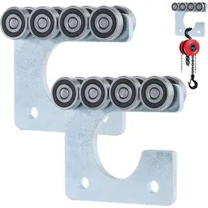 8-Wheel Trolley Assembly Rollers.Strut Channel Rollers Trolley.for use with 1-5/8" Wide and All 1-5/8" or Taller Unistrut.