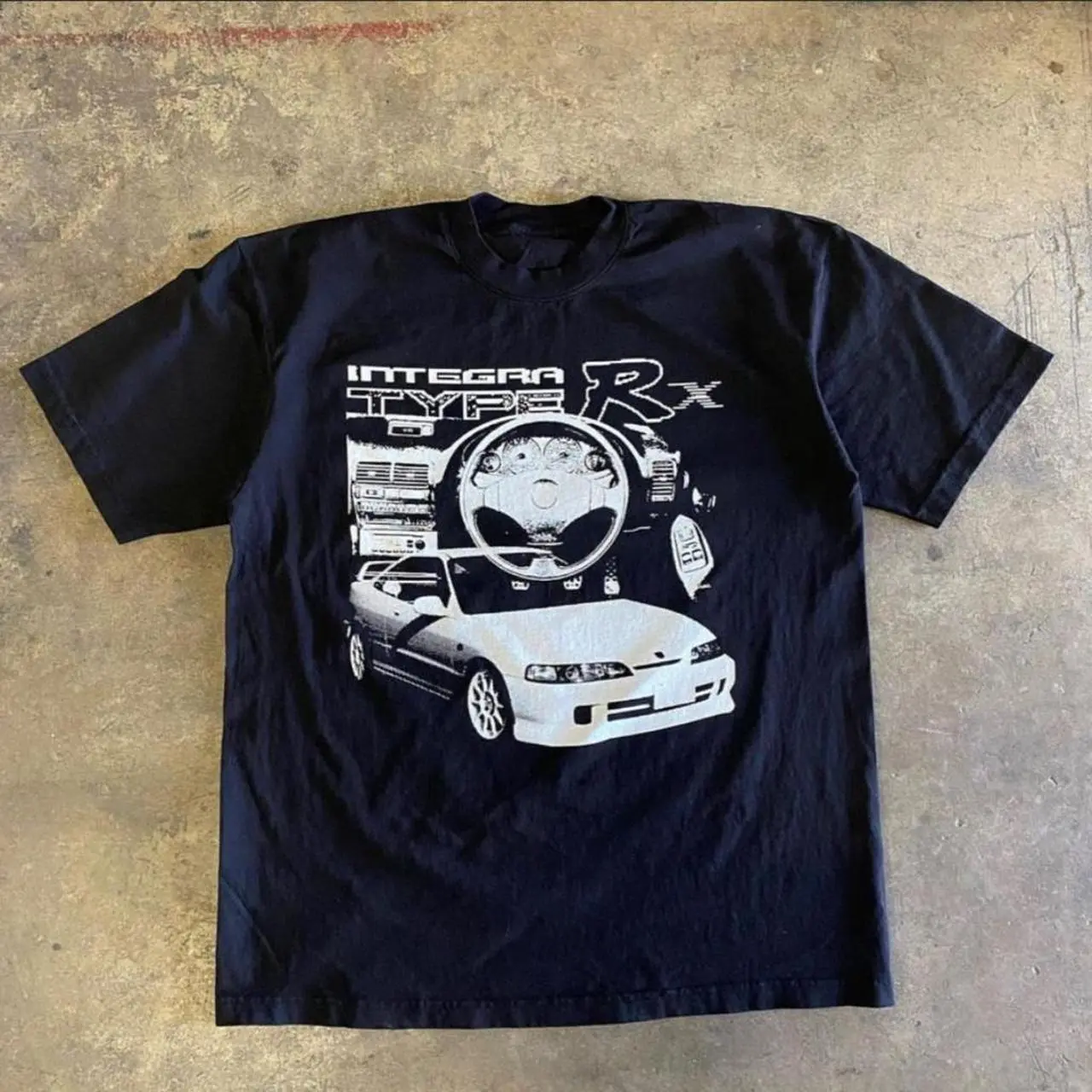 Integra Type R JDM Car T-shirt | Vintage Japanese Sports Car Graphic Tee, Retro Auto Racing Drift Shirt, Oversized Streetwear Top