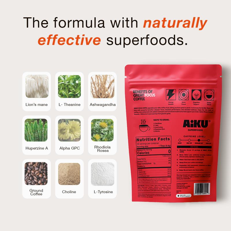 Performance Focus Coffee – Mood, Energy & Zero Crash