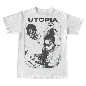 Utopia T-Shirt Featuring Bold Hip-Hop Festival Streetwear Design