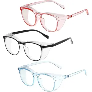 Safety Glasses for Men Women Nurses Anti Fog Stylish Fashion Comfortable Goggles with Side Shields Eye Protection for Adult