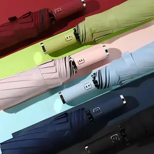 Automatic Opening & Closing Folding Umbrella, 1 Count Portable Windproof Umbrella, Rainproof Large UV Protective Umbrella for Outdoor Travel, Lightweight Foldable Umbrella