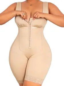 1 Count Women's Butt Lifting And Tummy Control Shapewear Bodysuit, Fajas, Colombian Shapewear, High Elasticity Fabric Body Shaper, Moderate Compressive Force Body Shaperwear, Perfect For Daily Wear & Office Use