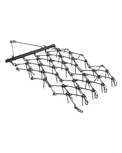 Drag Harrow 4 X 5.6 Ft Chain Harrow For ATV Lawn Care And Landscape Leveling, Heavy Duty Soil Groomer, Tine Harrow Attachment For Grading, Smoothing, Seedbed Preparation, Erosion Control, Farm Equipment