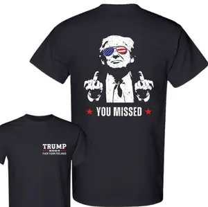 Trummmmm You Missed T-Shirt, Trummmmm FCK Your Feelings, Trummm Fighting Shirt, Trummmmm Arrest This Funny Elections, Make America Great Again, Classic Cotton Short Sleeve Top For Men, For Women