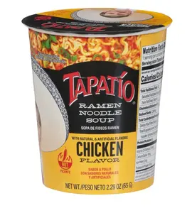 Instant Tapatio Spicy Chicken Ramen Noodle Soup Bowl 2.29oz Food