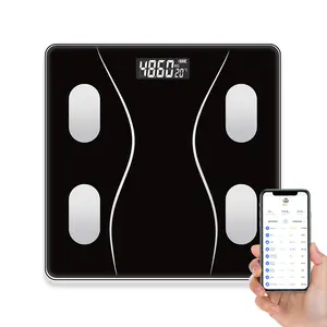 Wi-Fi Smart Weighing Scale with 4.3" Screen Step-On Body Measurements Track Weight BMI Fat Fit Goals Bluetooth Connected