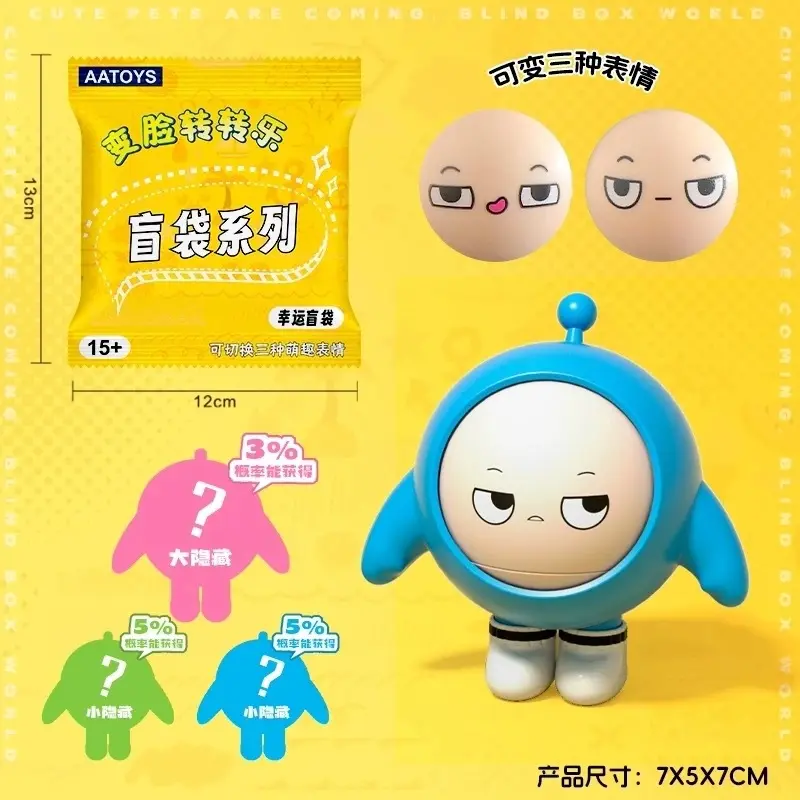 Egg boy face-changing blind bag [blue]