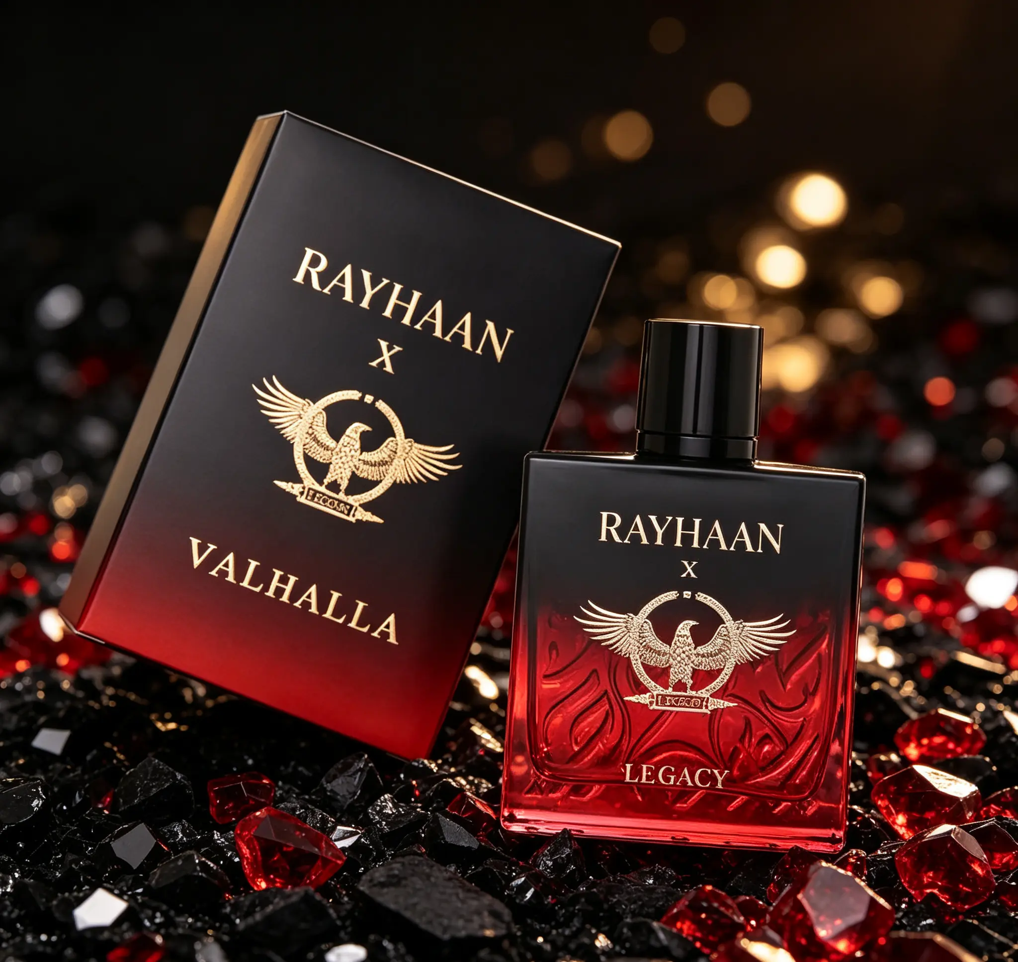 Rayhaan Valhalla Unisex Eau de Parfum Spray 3.4 Ounce / 100ml | Rich Fruity Gourmand Woody Ambery Scent, Long Lasting All Gender Fragrance for Daily Wear, Date Nights & Special Occasions