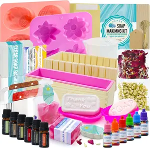 Soap Making Kit Supplies, Crafts Kits for Adults and , DIY Beginners Kit Containing  Mold, Soap  and Shea Butter Base, Fragrances and Gifts Cards