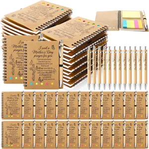 24 count/12 Set Mother's Day Church Gifts Bulk Include Christian Spiral Notebooks and  Ballpoint Pen Mothers Day Christian Gifts for Mom Women Church Members Families