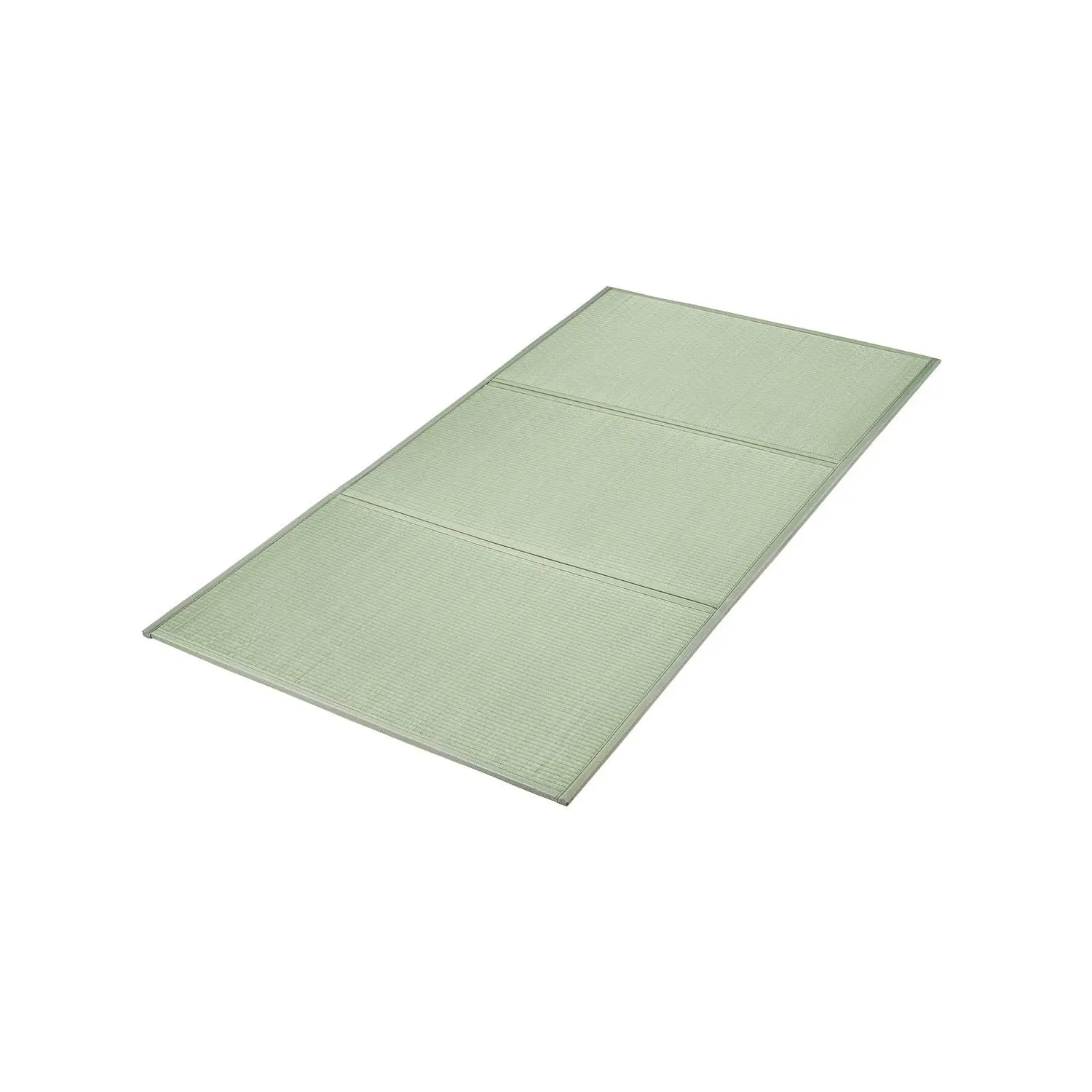 Twin Size Japanese Tatami Mat Foldable, Natural Rush Grass Floor Mattress with Non-Slip Backing, Fresh Grass Scent, Japanese Futon for Sleeping Meditation Yoga, 80x39 Inch, Space-Saving 3-Fold Design