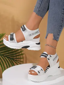 Women's Fashionable Velcro Platform Sandals, Casual Comfortable Platform Sandals for Beach Vacation Party Wedding Guest, All-match Commuter Shoes for Work & Daily Wear, Daily Fashion Footwear, Summer