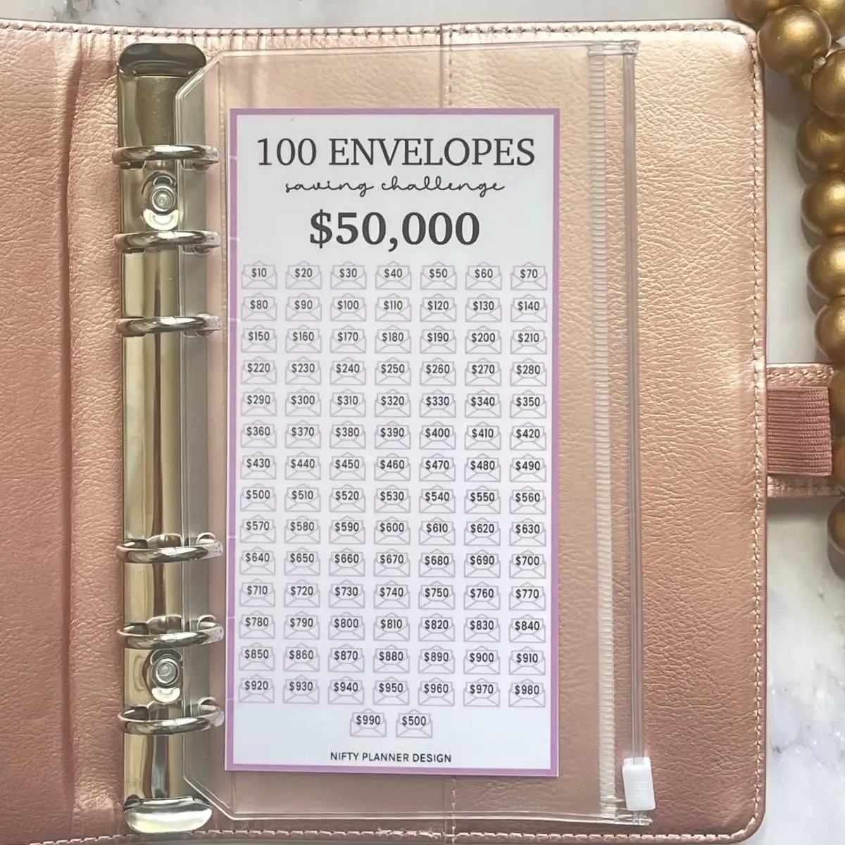 Insert Trackers w/Zipper Envelopes