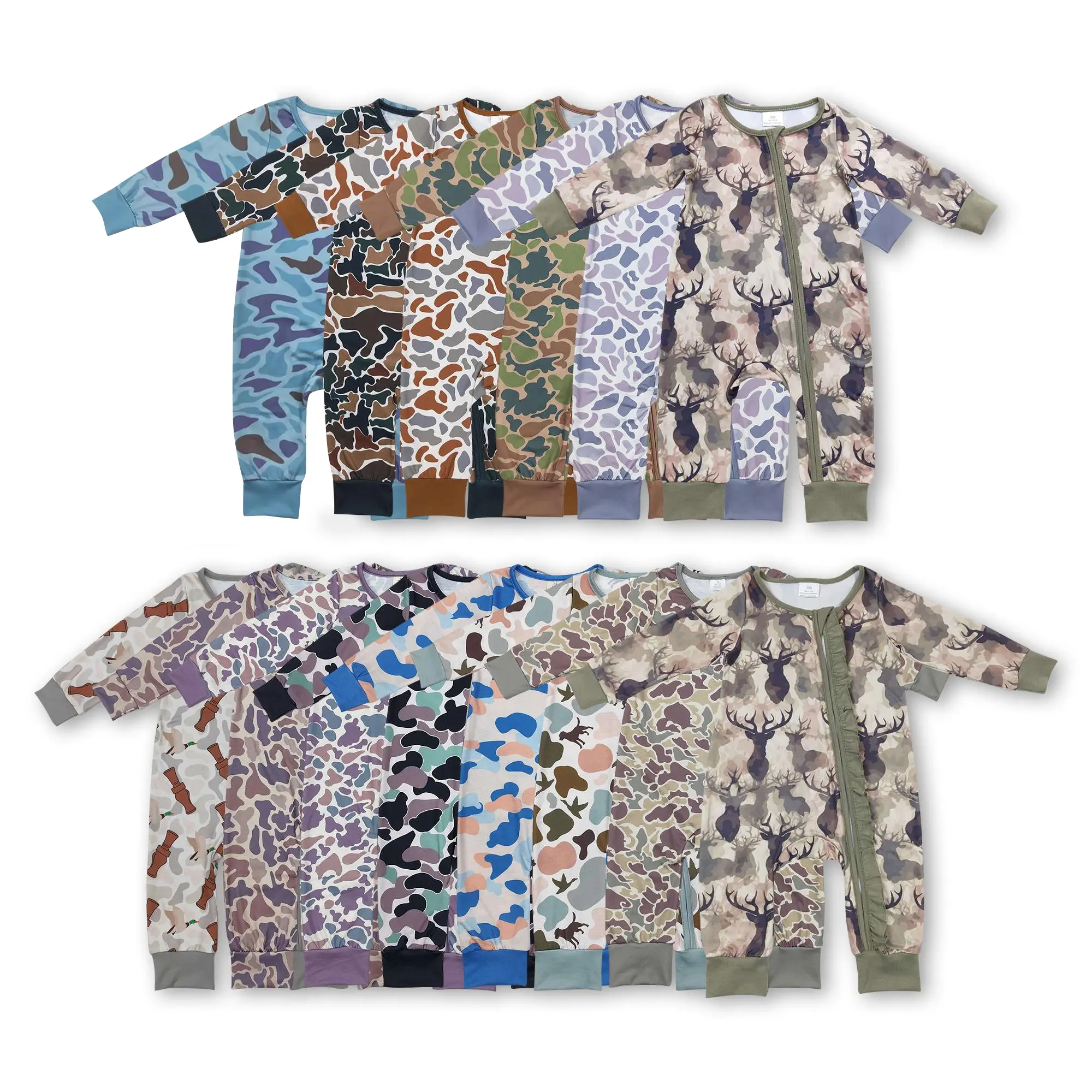 baby boy clothes brown camo romper zipper boy winter pajamas baby hunting clothes newborn baby stuff onesie zip romper