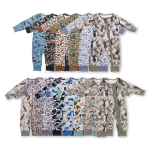 baby boy clothes brown camo romper zipper boy winter pajamas baby hunting clothes newborn baby stuff onesie zip romper