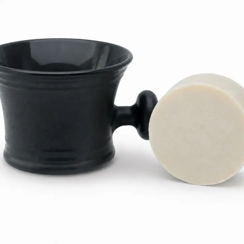 Shaving Mug Man's Plastic Shaving Bowl foam cream cup with Handle Soap Bowl Barber for Razor 3Oz fragrance free soap set