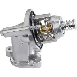 Engine Coolant Thermostat Housing Assembly Compatible with 2016-2022 Chevy Camaro Colorado 2017-2022 GMC Canyon 201-2022 Cadillac CT5 CT6 ATS Aluminum