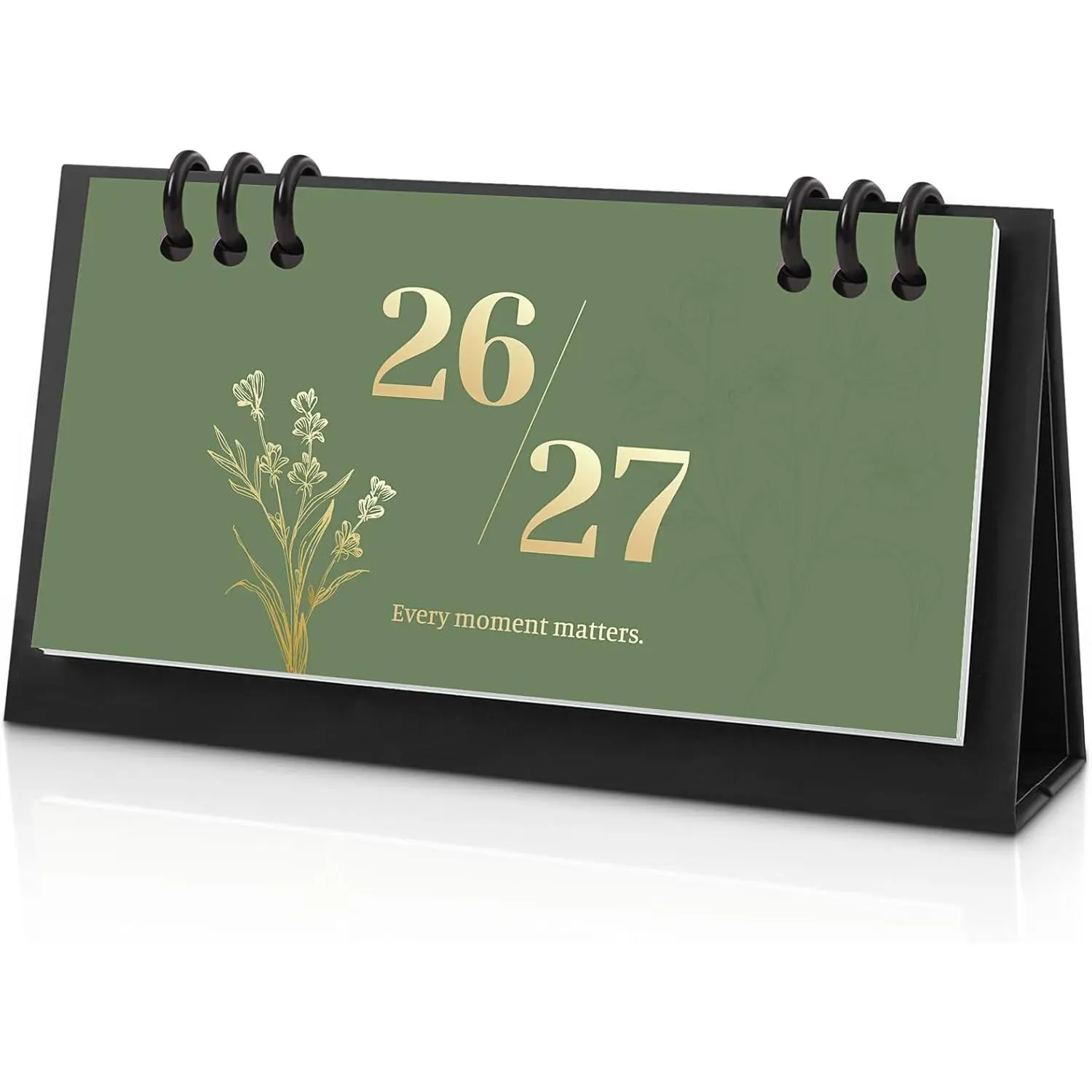 Small Desk Calendar 2026-2027, 6.3" x 3.1", 2026 Desk Calendar - Runs From January 2026 Until December 2027, 24 Months Mini Desktop Calendar for School,  and Office Supplies