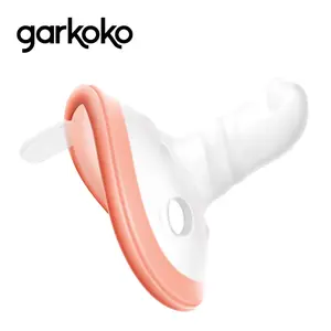 Garkoko Baby Pacifiers 0-6 Months One-Piece BPA-Free Soft Silicone Teething Relief Pacifier for Breastfed Babies with Nipple Shape & Breathable Design