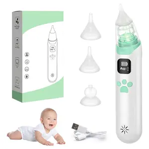 Baby Nose Aspirator Electric, Play Lullabies, Three Settings, Food-Grade Silicone Head, Anti-Reflux, USB Charging, Quiet Design