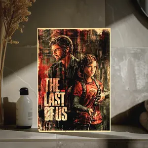 [Sale up to 45%] The Last of Us Joel and Ellie Artistic Retro Poster,  The Last Of Us Game II  Poster Wall Art Wall Prints  Home Decor [No Frame] Matte Gift