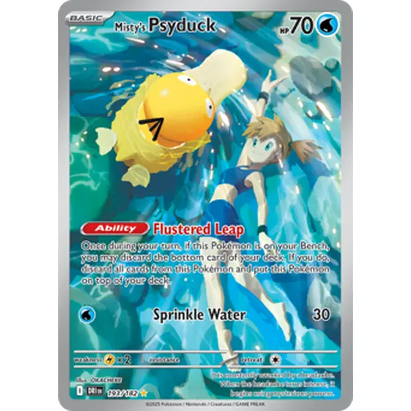 Pokemon TCG Misty's Psyduck - 193/182 Destined Rivals Near Mint Trading Card Single