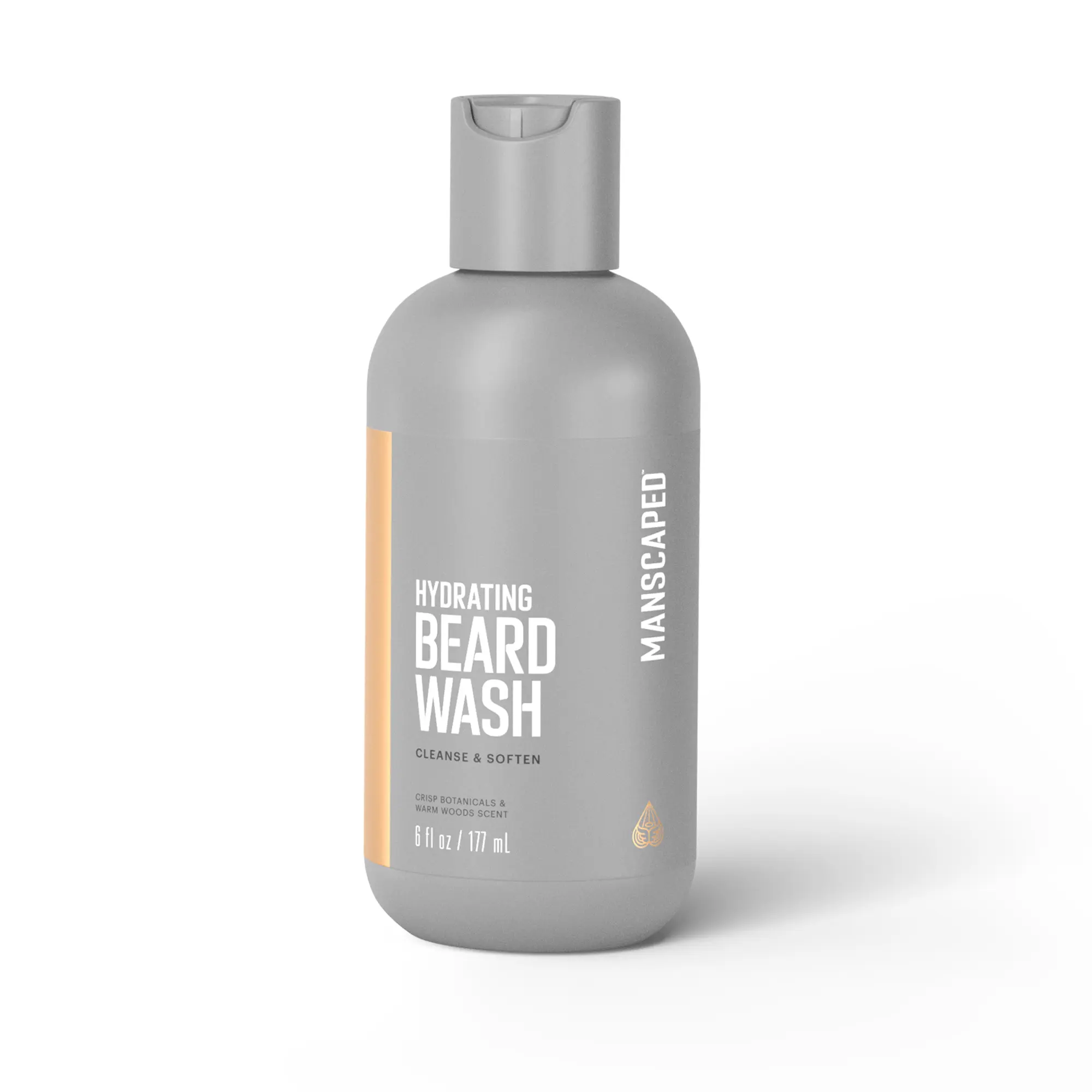 MANSCAPED® Beard Wash – Men’s Daily Hydrating Facial Hair Cleanser with Ceramides, Avocado Oil & Exfoliants, Helps Reduce Itch & Flakes, Gentle Exfoliating Wash for All Skin Types, 6 fl. oz.