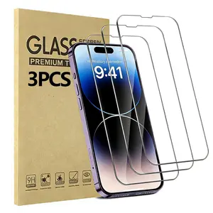 Iphone16 Series Tempered Glass Film, 9h HD Scratch-Resistant Full Screen Protection, Apple Phone Screen Protector, Anti-Fingerprint, Shockproof, Explosion-Proof