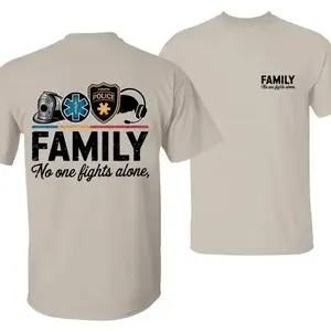 First Responder Family Tshirt – Patriotic Firefighter Ems Police Tee