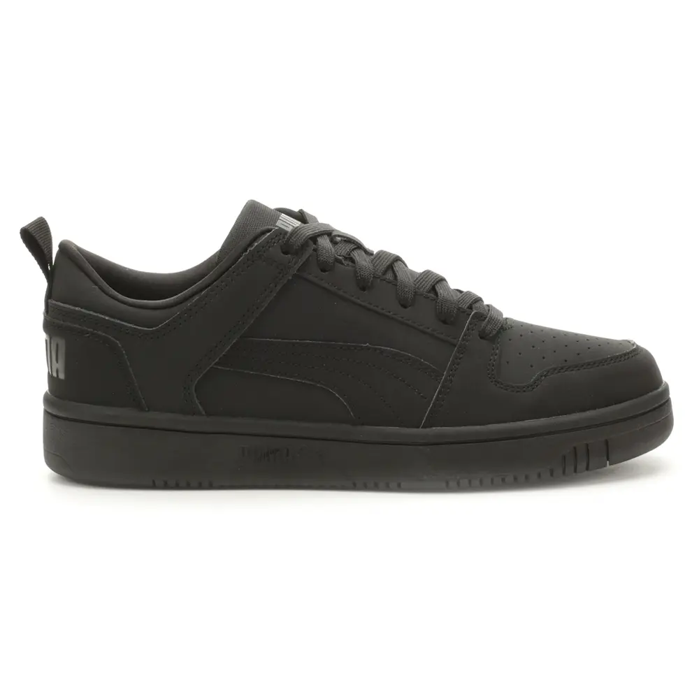 PUMA Mens Rebound Layup Lo Nubuck Lace Up Sneakers Shoes Casual - Black