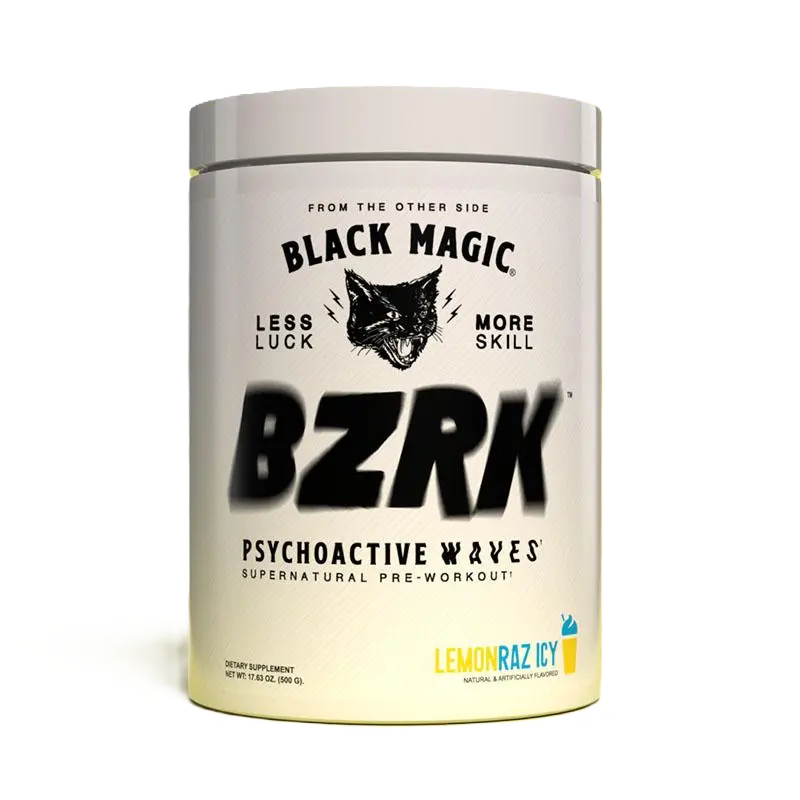Black Magic BZRK High Potency Pre-Workout Igniter - Energy Boost for Fitness, Dairy Free, Ideal for Everyday Use, Healthcare Dietary Supplement Edible