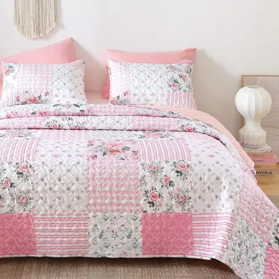 Colchas Colos Rosa Para Cama King Size TikTok Shop