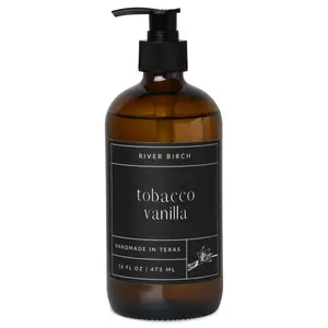 Tobacco Vanilla- 16 oz Amber Soap - Handmade - Hand Wash