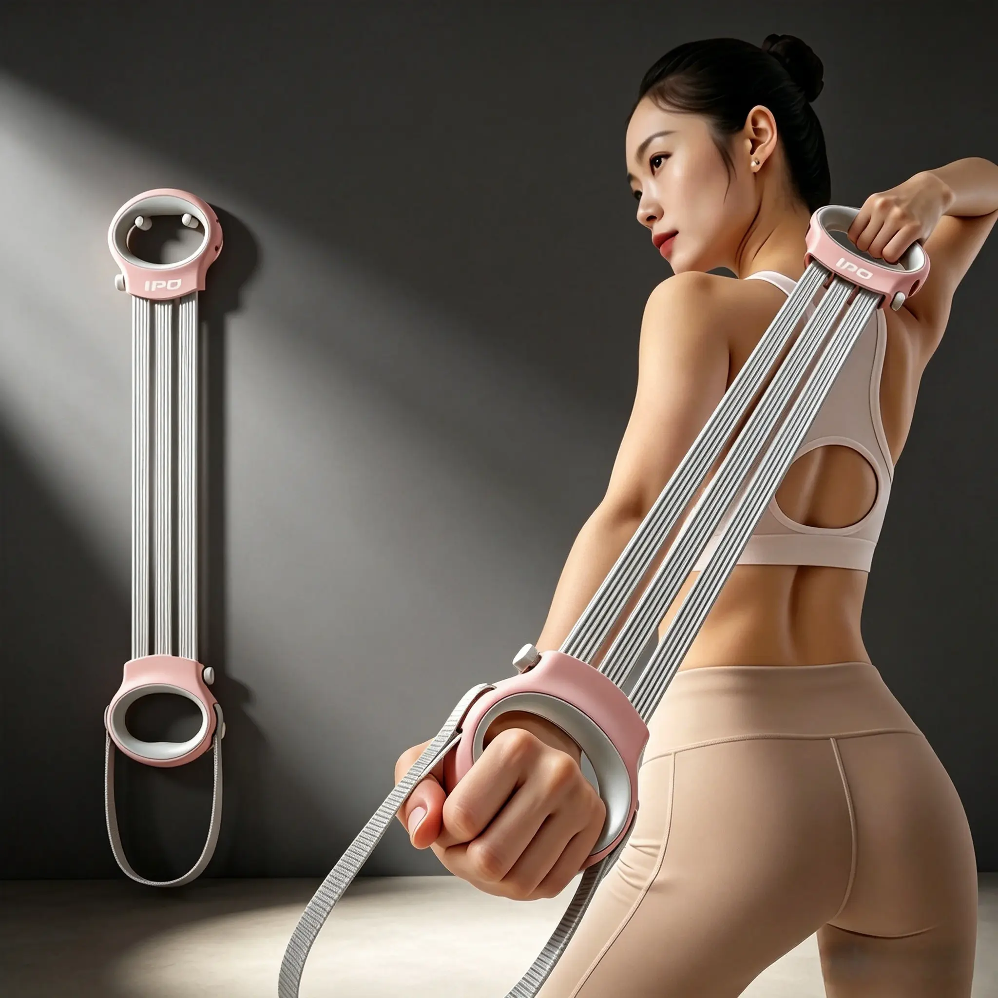 IPO Upgrade Adjustable Puller give you more training at home for your arm,shoulder,back ,leg at home resistance bands, pilates fitness small size and easy storage