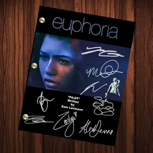 Euphoria Autographed Signed Script Reprint Euphoria Cast Signed Autograph Reprint Full Screenplay