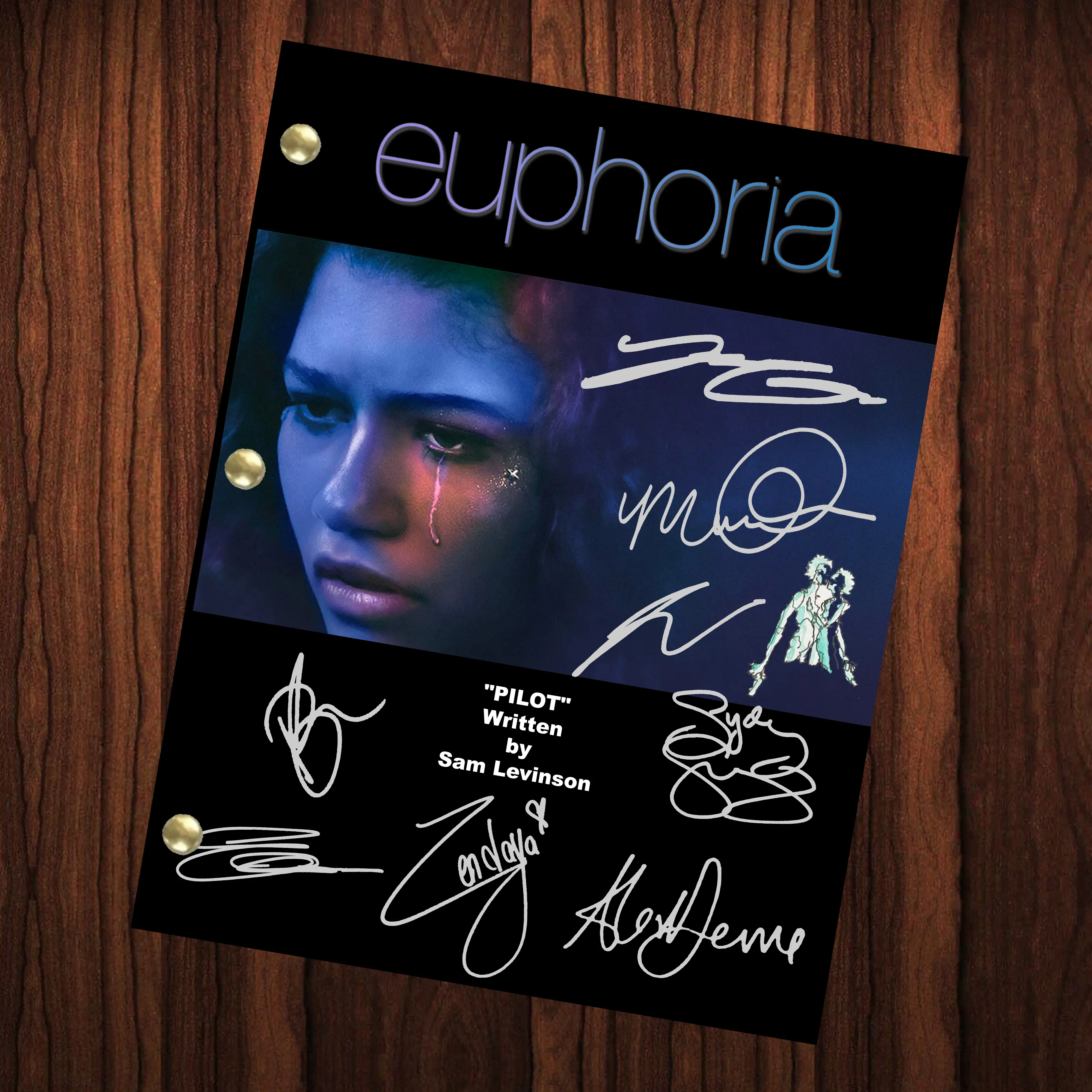 Euphoria Autographed Signed Script Reprint Euphoria Cast Signed Autograph Reprint Full Screenplay