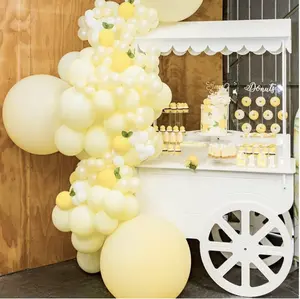 Pastel Yellow Balloons 50 pcs Sizes 12 for Party Decorations and Event Supplies